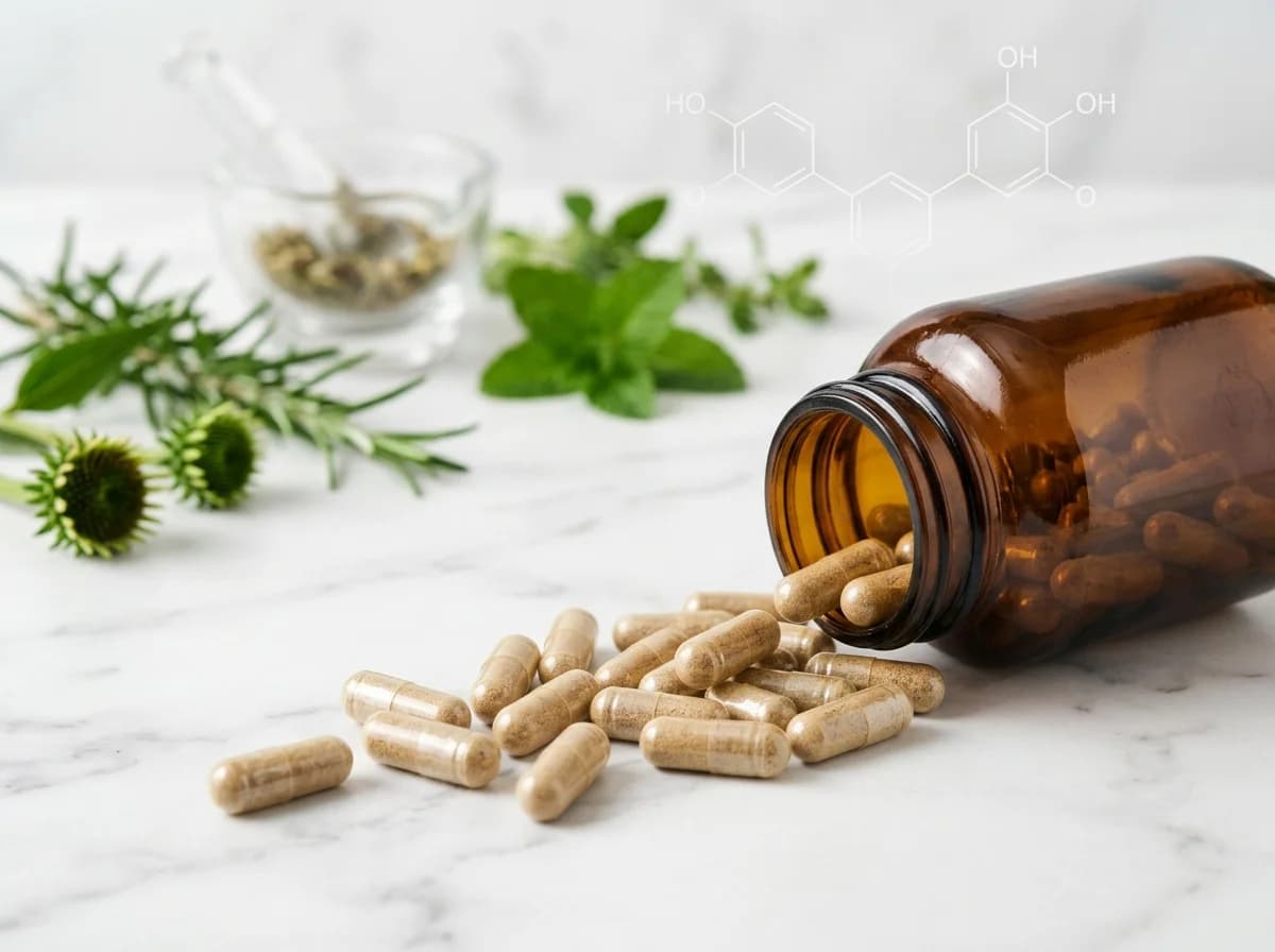NAD+ supplement capsules and ingredients